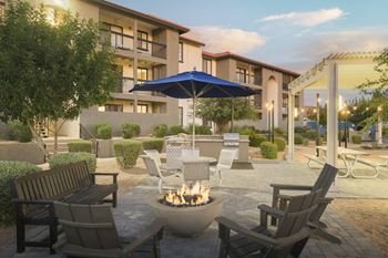 Charcoal barbecue ramadas throughout the community for easy access